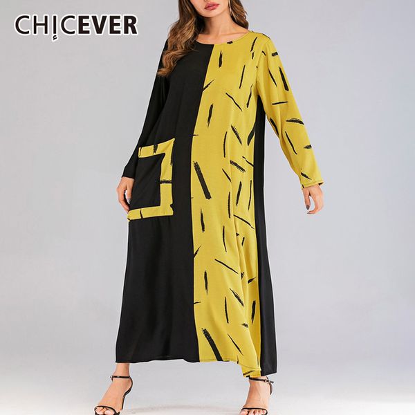 chicever patchwork hit color dress female print o neck long sleeve plus size loose casual maxi dresses women 2020 new clothes, Black;gray
chicever patchwork hit color dress female print o neck long sleeve plus size loose casual maxi dresses women 2020 new clothes, Black;gray