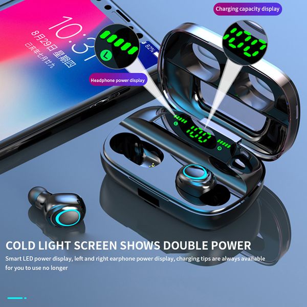 s11 tws earbuds 3500mah power bank headphone led display bluetooth 5.0 earphone wireless hifi stereo gaming headset with mic
s11 tws earbuds 3500mah power bank headphone led display bluetooth 5.0 earphone wireless hifi stereo gaming headset with mic