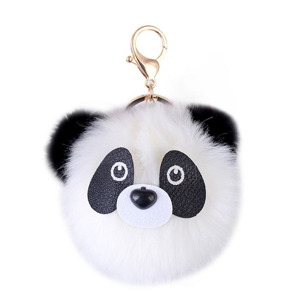 cute panda plush ball charm key chain ring animal fur pom pom ball pendant gold color metal women keychains for handbag, Silver
cute panda plush ball charm key chain ring animal fur pom pom ball pendant gold color metal women keychains for handbag, Silver