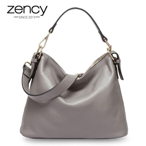 zency fashion grey women shoulder bag 100% genuine leather handbag new style female messenger crossbody purse lady casual tote
zency fashion grey women shoulder bag 100% genuine leather handbag new style female messenger crossbody purse lady casual tote