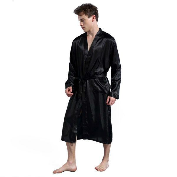 mens silk satin robes pajamas long sleeve solid sleepwear kimono male bathrobe leisure men loungewear dressing gown 2019, Black;brown
mens silk satin robes pajamas long sleeve solid sleepwear kimono male bathrobe leisure men loungewear dressing gown 2019, Black;brown