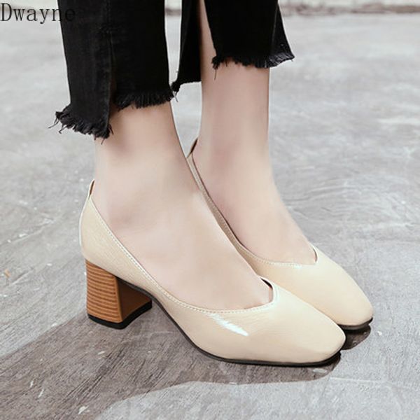 new shallow mouth grandma shoes retro square head work shoes comfortable soft leather high heel women's shoes, Black
new shallow mouth grandma shoes retro square head work shoes comfortable soft leather high heel women's shoes, Black