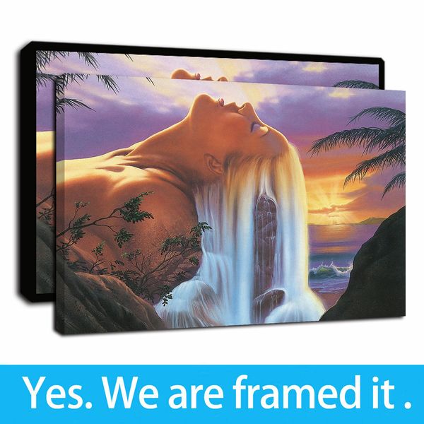 framed artwork island of dreams long hair beauty waterfall scenery oil paintings print on canvas wall art poster home decor - ready to hang
framed artwork island of dreams long hair beauty waterfall scenery oil paintings print on canvas wall art poster home decor - ready to hang