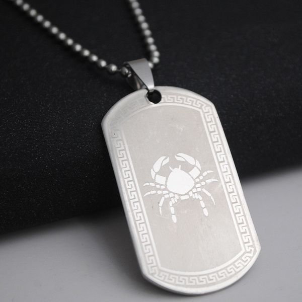 1 cancer stainless steel 12 twelve constellation sign necklace zodiac symbol amulet korean lucky mother men's women's family gifts, Silver
1 cancer stainless steel 12 twelve constellation sign necklace zodiac symbol amulet korean lucky mother men's women's family gifts, Silver
