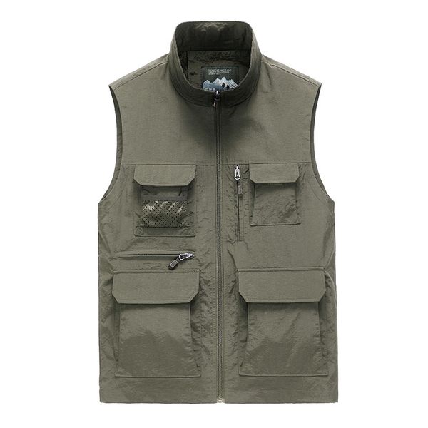 ultra-light vest men's autumn winter tooling vests multi-pockets fastener casual outdoors leisure loose army waistcoats, Black;white
ultra-light vest men's autumn winter tooling vests multi-pockets fastener casual outdoors leisure loose army waistcoats, Black;white