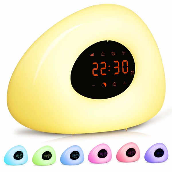 alarm clock wake up light sunrise sunset simulation touch light snooze control adjustable brightness lamps bedroom supplies
alarm clock wake up light sunrise sunset simulation touch light snooze control adjustable brightness lamps bedroom supplies
