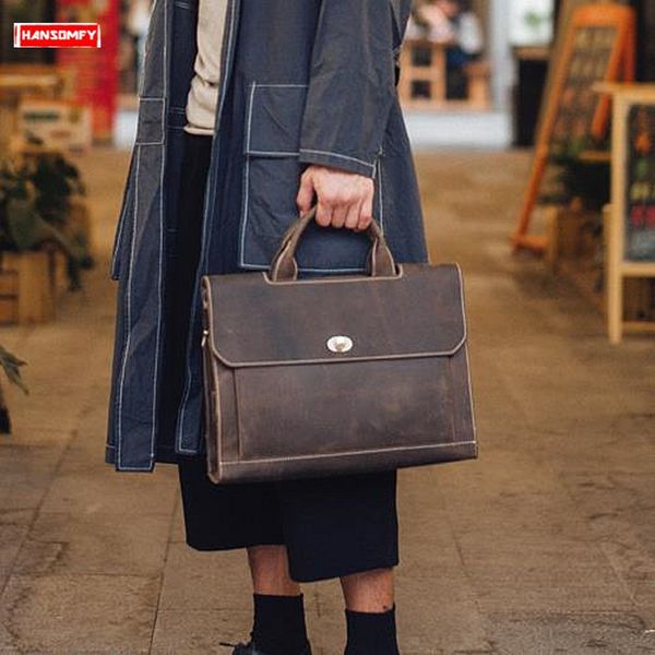 crazy horse leather retro men's handbags genuine leather shoulder messenger bags business lapbriefcase male crossbody bags
crazy horse leather retro men's handbags genuine leather shoulder messenger bags business lapbriefcase male crossbody bags