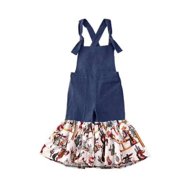 jumpsuits 1-6y infant kid girls overalls floral denim patchwork print sleeveless blue flare pants
jumpsuits 1-6y infant kid girls overalls floral denim patchwork print sleeveless blue flare pants