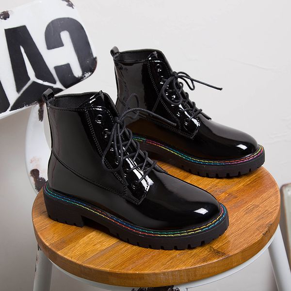 Ankle Boots For Women Shoes Woman Lace Up Platform Black Patent Leather Boots Women Winter Warm Plush Women Boots Street Shoes
Ankle Boots For Women Shoes Woman Lace Up Platform Black Patent Leather Boots Women Winter Warm Plush Women Boots Street Shoes