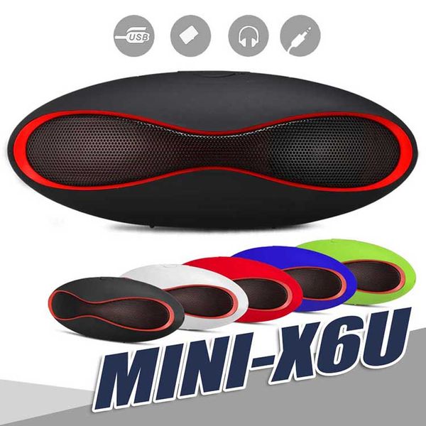 

mini x6 rugby bluetooth speaker x6u portable wireless stereo speakers x6u hands-v3.0 audio mp3 player subwoofer with u disk tf card