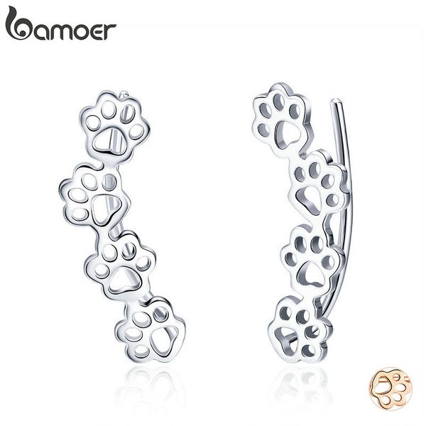 BAMOER Hot Sale 925 Sterling Silver Paw Trail Cat And Dog Footprints Stud Earrings for Women Sterling Silver Jewelry SCE430
BAMOER Hot Sale 925 Sterling Silver Paw Trail Cat And Dog Footprints Stud Earrings for Women Sterling Silver Jewelry SCE430