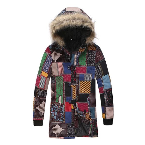 winter style men's cotton-padded clothing short hooded national style casual long cotton-padded clothing series, Black
winter style men's cotton-padded clothing short hooded national style casual long cotton-padded clothing series, Black