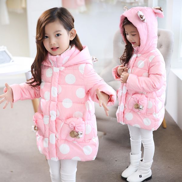 children winter jacket baby girls clothes cotton-padded outerwear kids warm thick lovely hooded long down cotton coats, Blue;gray
children winter jacket baby girls clothes cotton-padded outerwear kids warm thick lovely hooded long down cotton coats, Blue;gray