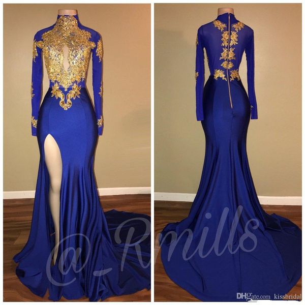 gold lace prom dresses mermaid long sleeves royal blue high thigh split black girls evening gowns high collar 2k17 girls pageant dresse
gold lace prom dresses mermaid long sleeves royal blue high thigh split black girls evening gowns high collar 2k17 girls pageant dresse