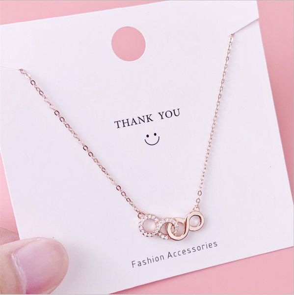 delicate 925 sterling silver double infinite necklaces for women zircon chain personalized necklace gift ins collares forever love
delicate 925 sterling silver double infinite necklaces for women zircon chain personalized necklace gift ins collares forever love