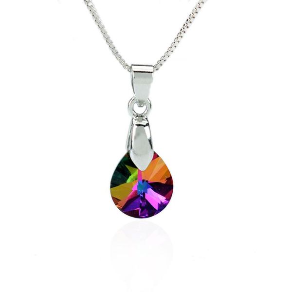 crystal water drop pendant necklaces fashion wedding jewelry women silver color chain necklace gift collier femme
crystal water drop pendant necklaces fashion wedding jewelry women silver color chain necklace gift collier femme