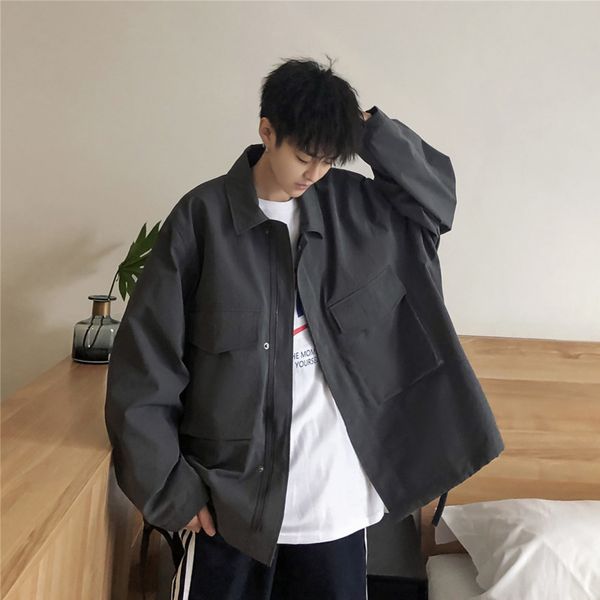 2019 spring and summer new chinese style men's fashion quality comfortable loose solid color large size campus zipper jacket, Black;brown
2019 spring and summer new chinese style men's fashion quality comfortable loose solid color large size campus zipper jacket, Black;brown