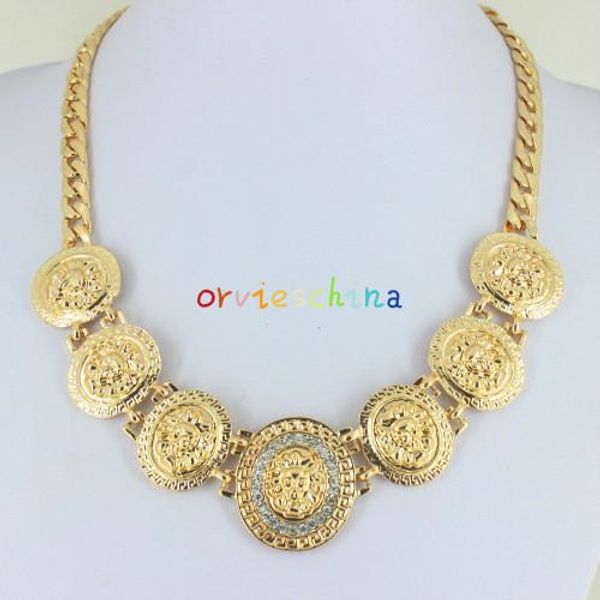 2020 designer european and american fashion retro necklace alloy female beauty head clavicle chain pendant jewelry, Black
2020 designer european and american fashion retro necklace alloy female beauty head clavicle chain pendant jewelry, Black