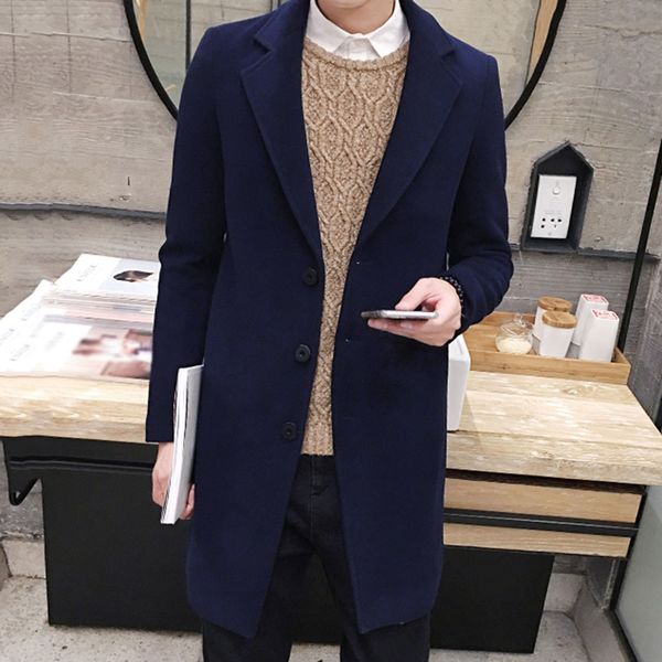business men wool coat winter autumn thin simple basic coats korean solid khaki casual outwear black blue office overcoat work
business men wool coat winter autumn thin simple basic coats korean solid khaki casual outwear black blue office overcoat work