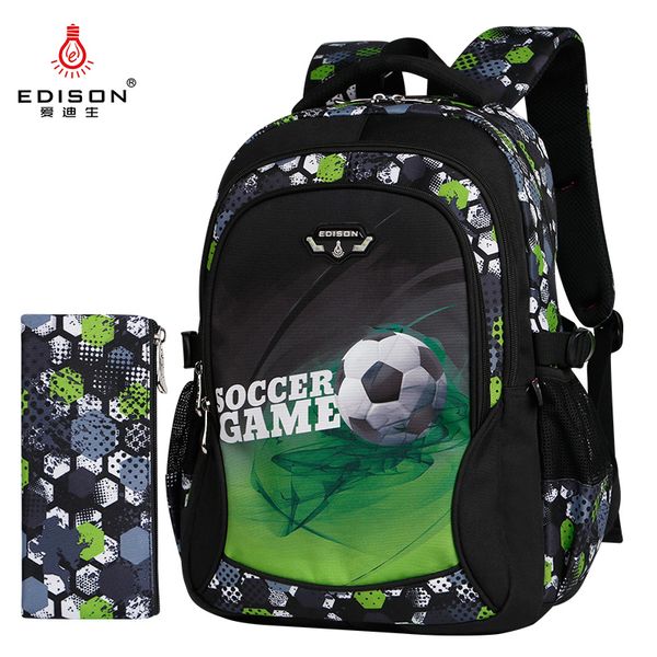 edison 2019 genuine starting new boy's children bag student bags green football super light protection spine cartoon backpack
edison 2019 genuine starting new boy's children bag student bags green football super light protection spine cartoon backpack