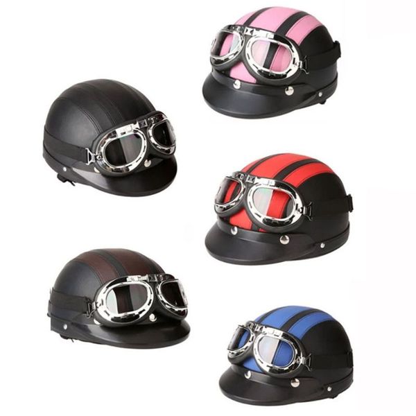 motorcycle pu leather riding helmet windproof half face anti-uv motorbike road bike motor ridding head protect
motorcycle pu leather riding helmet windproof half face anti-uv motorbike road bike motor ridding head protect