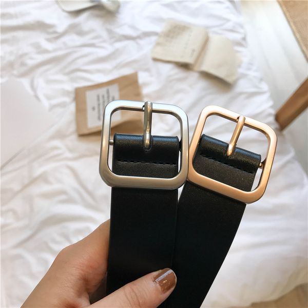 concave shape pu buckle belt mens and womens universal wide strap chic students korean-style fashion ins belt-style black, Black;brown
concave shape pu buckle belt mens and womens universal wide strap chic students korean-style fashion ins belt-style black, Black;brown