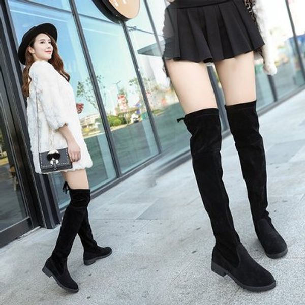 2019 women boot high boots suede leather high heels over the knee warm snow female boots fashion wedding shoes boot women, Black
2019 women boot high boots suede leather high heels over the knee warm snow female boots fashion wedding shoes boot women, Black