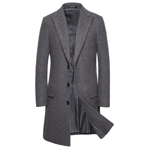 yf602 size m-5xl autumn and winter clothing long overcoat large woolen cloth men's blends coat, Black
yf602 size m-5xl autumn and winter clothing long overcoat large woolen cloth men's blends coat, Black