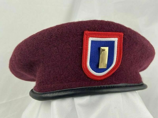 tomwang2012. us army 82nd airborne division wool red beret second lieutenant officer rank hat, Black;white
tomwang2012. us army 82nd airborne division wool red beret second lieutenant officer rank hat, Black;white