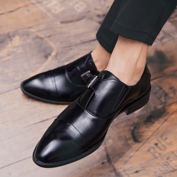 genuine leather men shoes 2019 luxury designer formal dress shoes red wine british style business office loafers, Black
genuine leather men shoes 2019 luxury designer formal dress shoes red wine british style business office loafers, Black