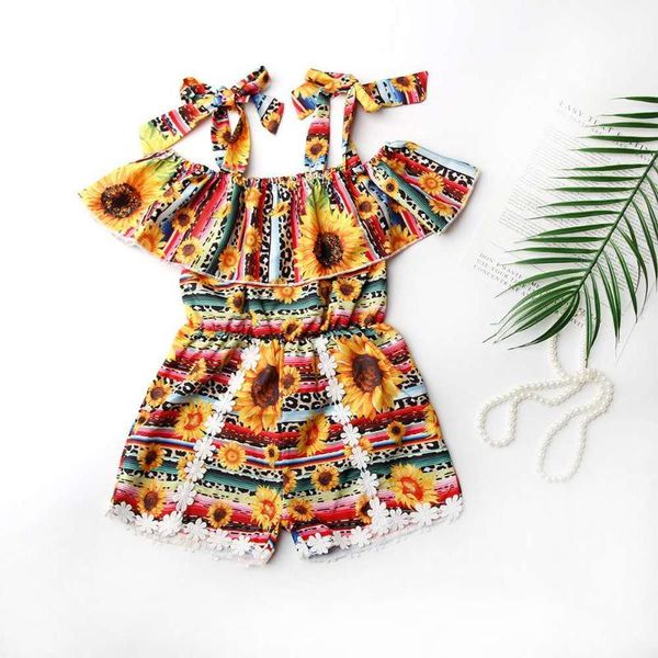 2020 summer new girl's jumpsuit covered with sun flower children's jumpsuit sunflower summer, White
2020 summer new girl's jumpsuit covered with sun flower children's jumpsuit sunflower summer, White