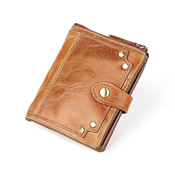 genuine leather wallet men's short coin purse vintage brand rfid blocking card holder natural cowhide wallets men's gift, White
genuine leather wallet men's short coin purse vintage brand rfid blocking card holder natural cowhide wallets men's gift, White