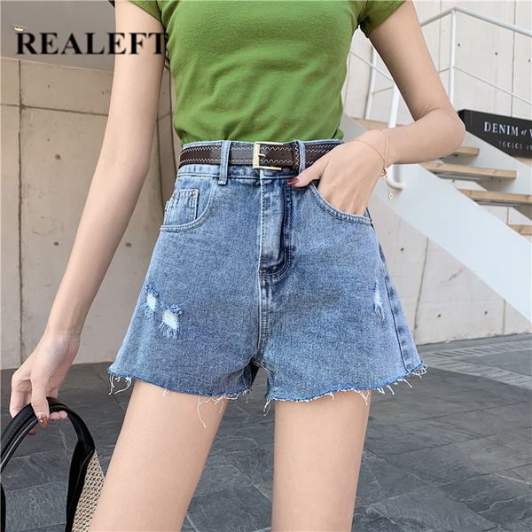 realeft 2020 новая весна лето вскользь горячие denim короткие штаны с высокой талией пояса корейского стиля широкие ноги джинсы шикарные брю, Blue 
realeft 2020 новая весна лето вскользь горячие denim короткие штаны с высокой талией пояса корейского стиля широкие ноги джинсы шикарные брю, Blue