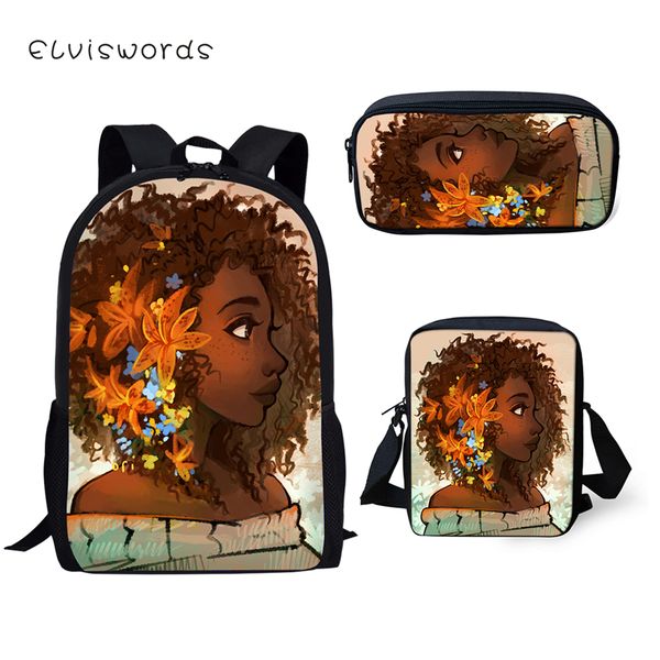 elviswords children's school backpack black afro girls pattern school book bags cartoon 3pcs set students bags
elviswords children's school backpack black afro girls pattern school book bags cartoon 3pcs set students bags