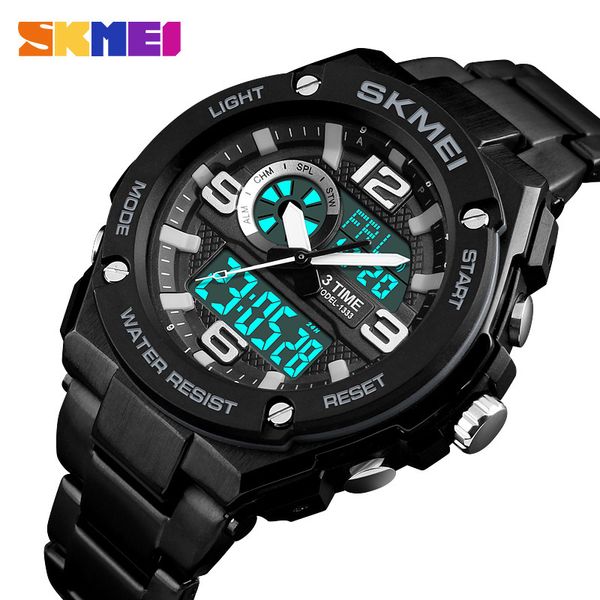 new skmei fashion watch men chronograph watches 5bar waterproof alarm clock dual display wristwatches relogio masculino, Slivery;brown
new skmei fashion watch men chronograph watches 5bar waterproof alarm clock dual display wristwatches relogio masculino, Slivery;brown