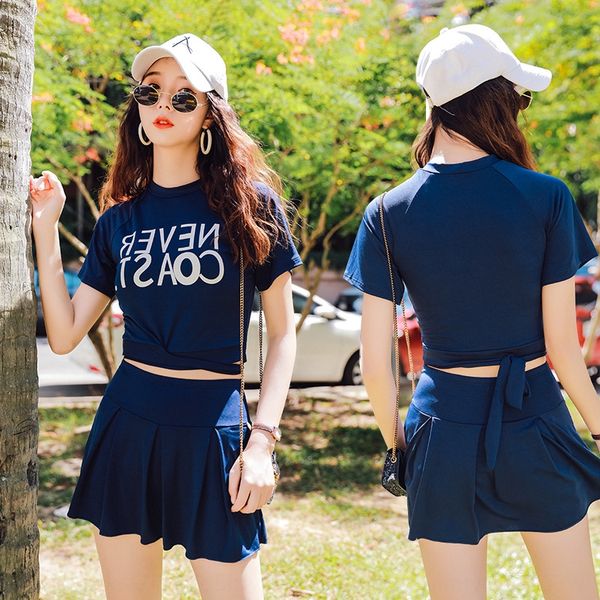 women's split skirt two-piece slim spring body skirt swimsuit swimsuit 029883, White;black
women's split skirt two-piece slim spring body skirt swimsuit swimsuit 029883, White;black