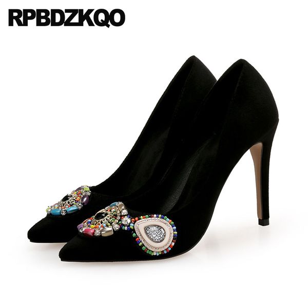 rhinestone evening low heels beaded wedding shoes pumps diamond 8cm 12 44 high pointed toe big size crystal 42 scarpin women, Black
rhinestone evening low heels beaded wedding shoes pumps diamond 8cm 12 44 high pointed toe big size crystal 42 scarpin women, Black