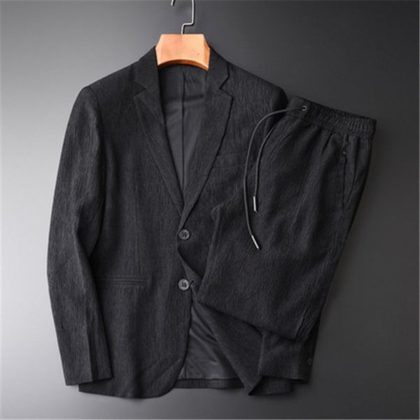 pleated suits men 2020 plus size 4xl business casual blazer 2piece sets male multi pockets elastic waist leisure suits rm50306, White;black
pleated suits men 2020 plus size 4xl business casual blazer 2piece sets male multi pockets elastic waist leisure suits rm50306, White;black