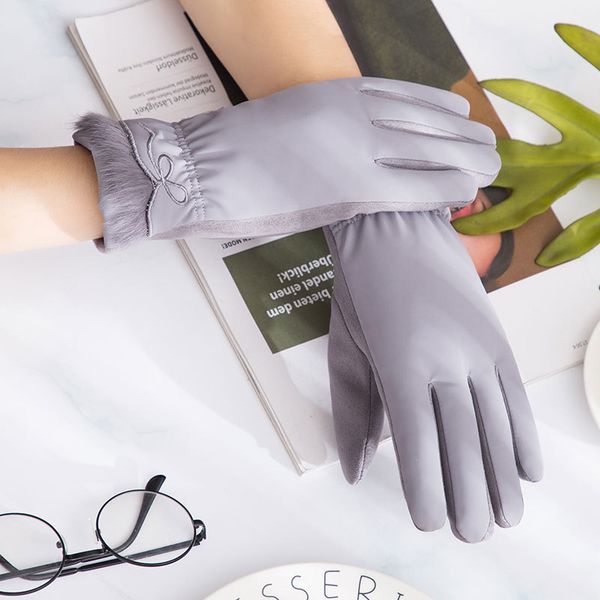 winter female plus plush thick wrist warm cashmere imitation leather cycling mittens women velvet touch screen driving glove c64, Blue;gray
winter female plus plush thick wrist warm cashmere imitation leather cycling mittens women velvet touch screen driving glove c64, Blue;gray