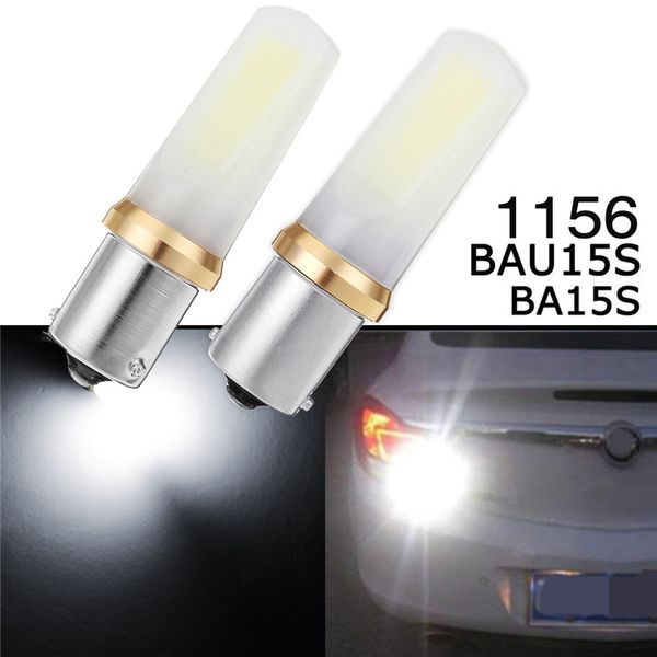 

2pcs 1156 bau15s/ba15s led backup reversing brake lights turn signal bulb 4w 960lm 6000k white led lamp bulbs