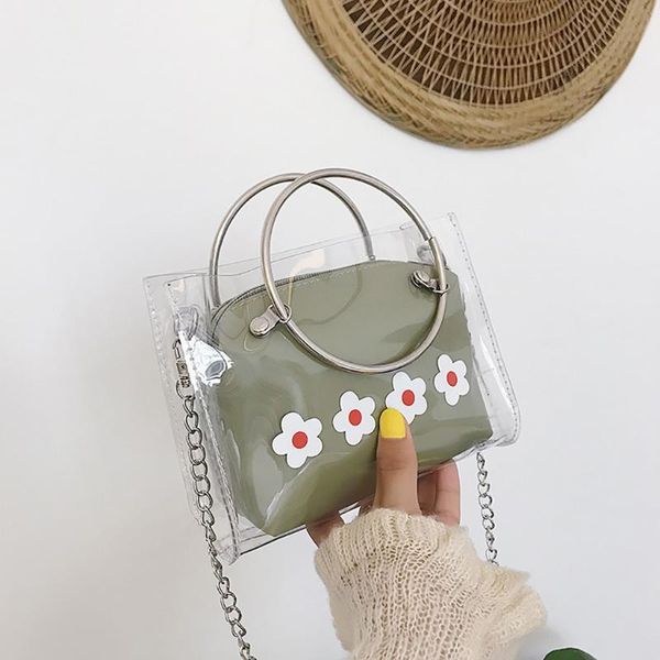 2020 super fire shoulder bag ladies transparent bag multi-function chain shoulder small square with flower messenger #38
2020 super fire shoulder bag ladies transparent bag multi-function chain shoulder small square with flower messenger #38
