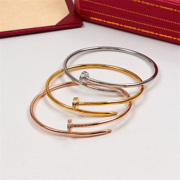 classic nail c letter bracelets womens diamonds bangles fashion 3 colors bracelets tide lovers bracelet with box, Black
classic nail c letter bracelets womens diamonds bangles fashion 3 colors bracelets tide lovers bracelet with box, Black
