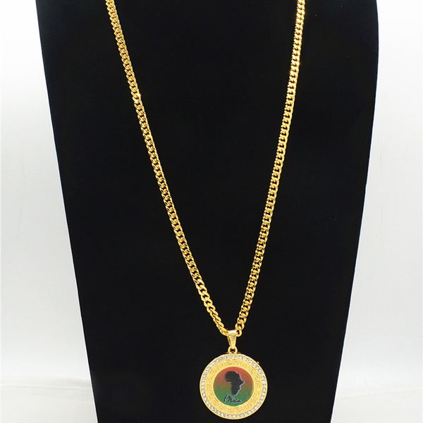 africa map gold stainless steel pendant necklaces for men women chain necklaces fashion african map pendant hip hop jewelry cy19, Silver
africa map gold stainless steel pendant necklaces for men women chain necklaces fashion african map pendant hip hop jewelry cy19, Silver