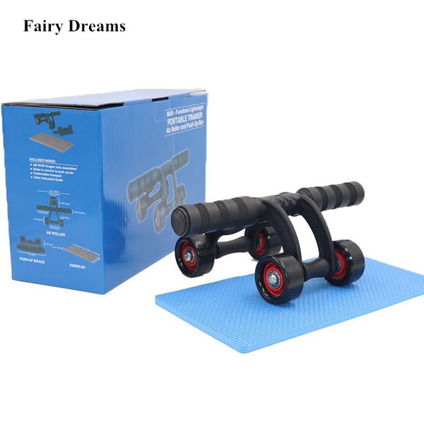three four wheels ab abdominal exercise roller with extra thick knee pad fender body fitness training machine ab wheel gym tool
three four wheels ab abdominal exercise roller with extra thick knee pad fender body fitness training machine ab wheel gym tool