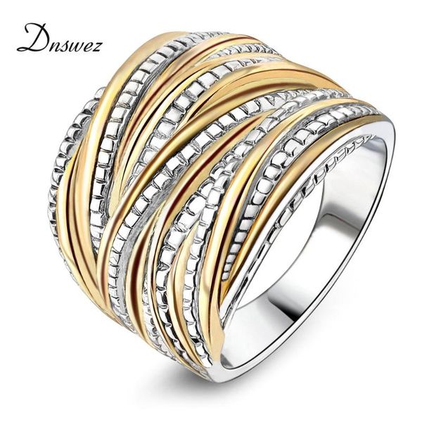 dnswez women/men gold filled vintage interwined two tone antique design ring fashion jewelry elegant rings gift r1643 r1040, Silver
dnswez women/men gold filled vintage interwined two tone antique design ring fashion jewelry elegant rings gift r1643 r1040, Silver