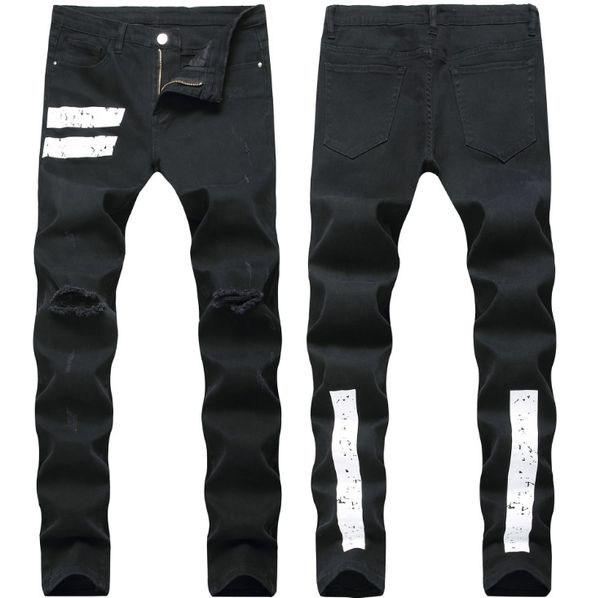 тощий черные джинсы мужской модельер ripped колено с отверстиями pant street wear дизайнерские джинсы длинные брюки, Blue
тощий черные джинсы мужской модельер ripped колено с отверстиями pant street wear дизайнерские джинсы длинные брюки, Blue