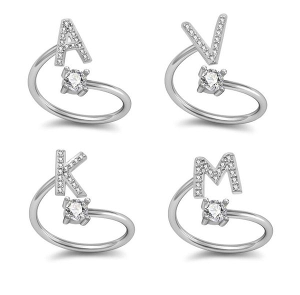 мода 26 буквы серебряное кольцо для женщин горный хрусталь раскрытые кольца перста женское обручальное кольцо ювелирные изделия свадьба пода, Silver
мода 26 буквы серебряное кольцо для женщин горный хрусталь раскрытые кольца перста женское обручальное кольцо ювелирные изделия свадьба пода, Silver