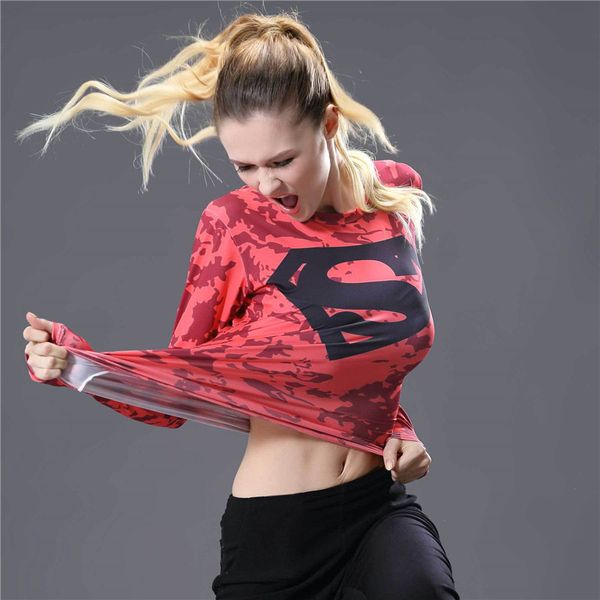 compression shirt women yoga sport fitness long sleeve tshirt women gym yoga shirs, White;red
compression shirt women yoga sport fitness long sleeve tshirt women gym yoga shirs, White;red
