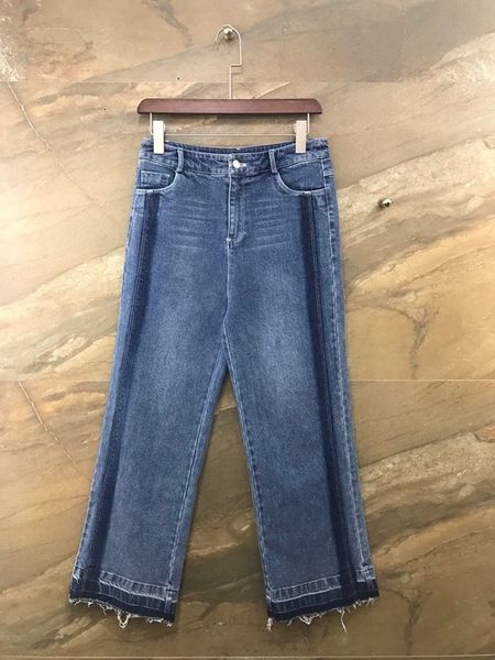 2019 autumn early new women's symmetrical pocket color matching, patchwork decoration and all-around denim pants 1107, Blue
2019 autumn early new women's symmetrical pocket color matching, patchwork decoration and all-around denim pants 1107, Blue