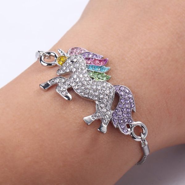 colorful unicorn bracelet adjustable size electroplate silver bracelet colorful pony charm bracelet wholesale fashion jewelry, Golden;silver
colorful unicorn bracelet adjustable size electroplate silver bracelet colorful pony charm bracelet wholesale fashion jewelry, Golden;silver